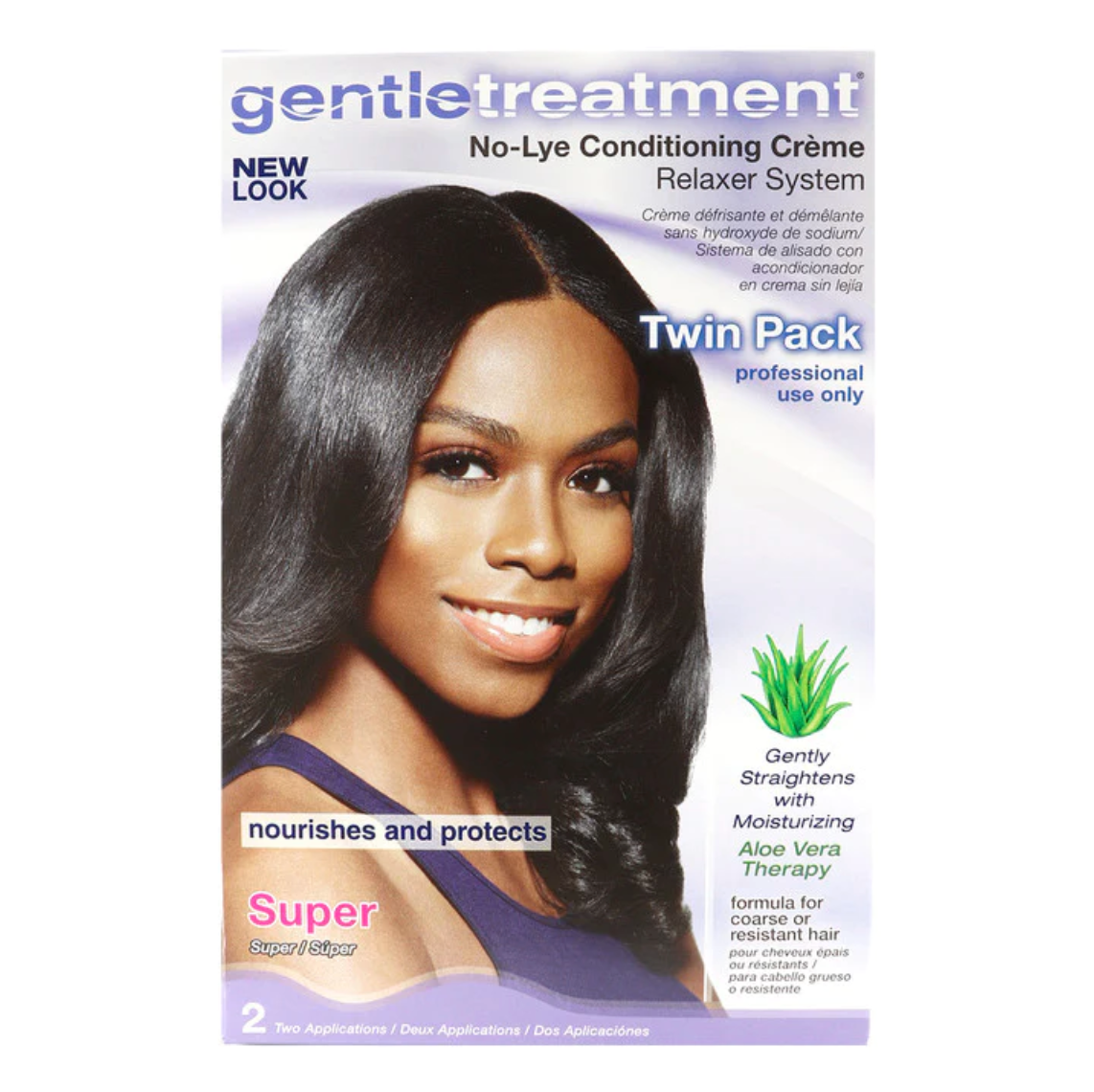 GENTLE TREATMENT No-Lye Conditioning Creme  Relaxer Kit - SUPER