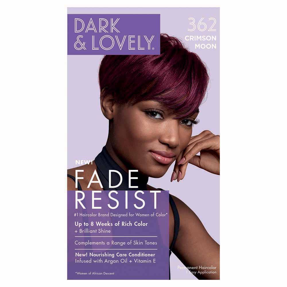 DARK & LOVELY Fade Resist Hair Color Kit 362 Crimson Moon